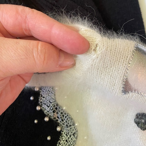 Vintage Angora Blend Long Sleeve Sweeter Dress Plus Size 3X - Picture 12 of 13